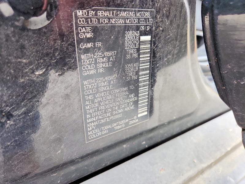 Aukcja sprzedaży 2020 Nissan Rogue, vin: KNMAT2MT1LP519193, numer aukcji: 51483116