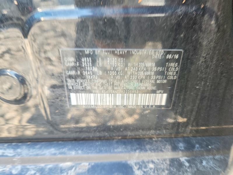 49152326 :رقم المزاد ، 4S4BSANC7H3235853 vin ، 2017 Subaru Outback مزاد بيع