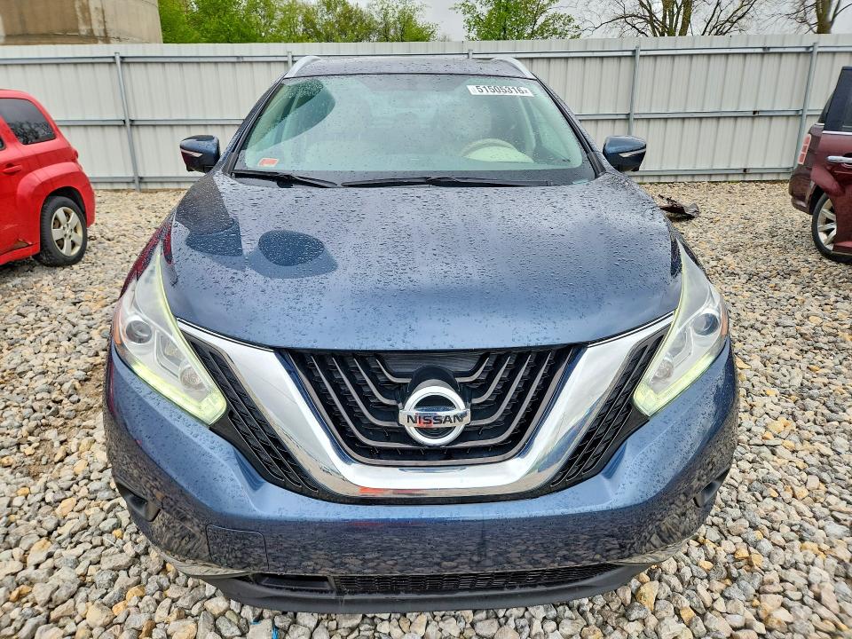 51505316 :رقم المزاد ، 5N1AZ2MH3FN218253 vin ، 2015 Nissan Murano مزاد بيع