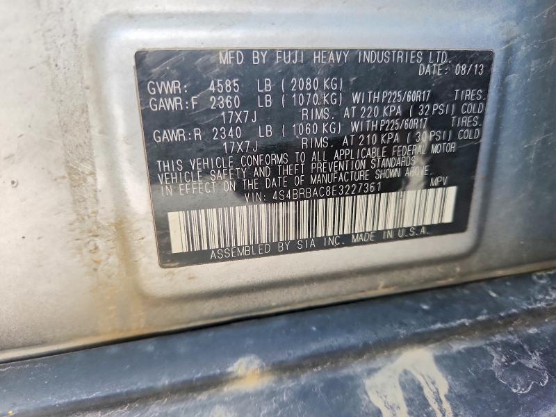 Aukcja sprzedaży 2014 Subaru Outback, vin: 4S4BRBAC8E3227361, numer aukcji: 49715316