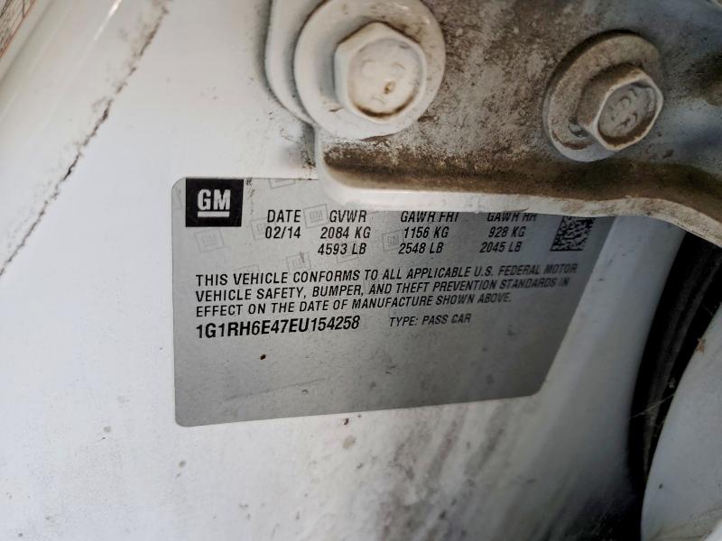 Продажа на аукционе авто 2014 Chevrolet Volt, vin: 1G1RH6E47EU154258, номер лота: 50243806