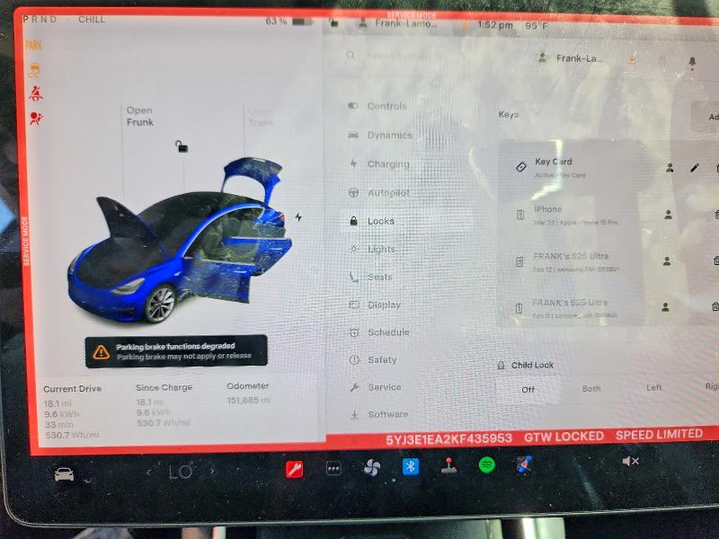 48691776 :رقم المزاد ، 5YJ3E1EA2KF435953 vin ، 2019 Tesla Model 3 مزاد بيع