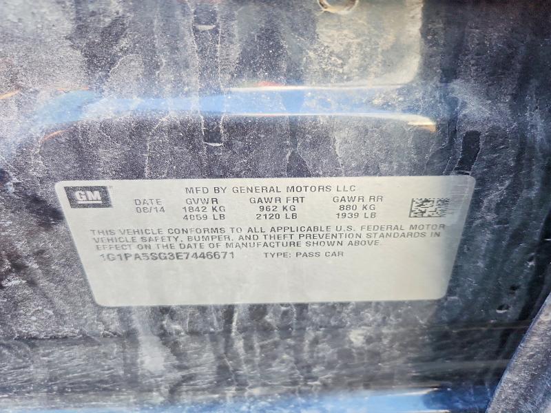 Aukcja sprzedaży 2014 Chevrolet Cruze, vin: 1G1PA5SG3E7446671, numer aukcji: 47665616