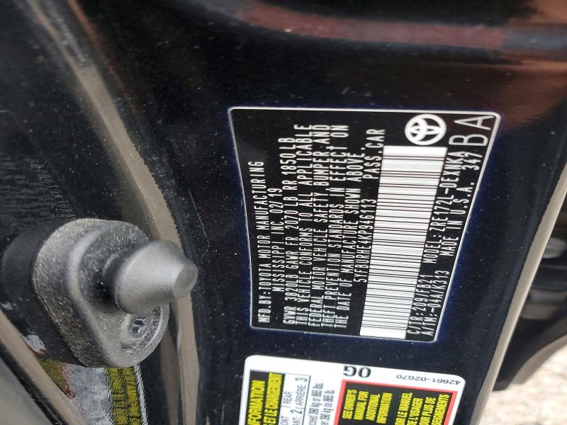 48791696 :رقم المزاد ، 5YFBURHE4KP946113 vin ، 2019 Toyota Corolla مزاد بيع