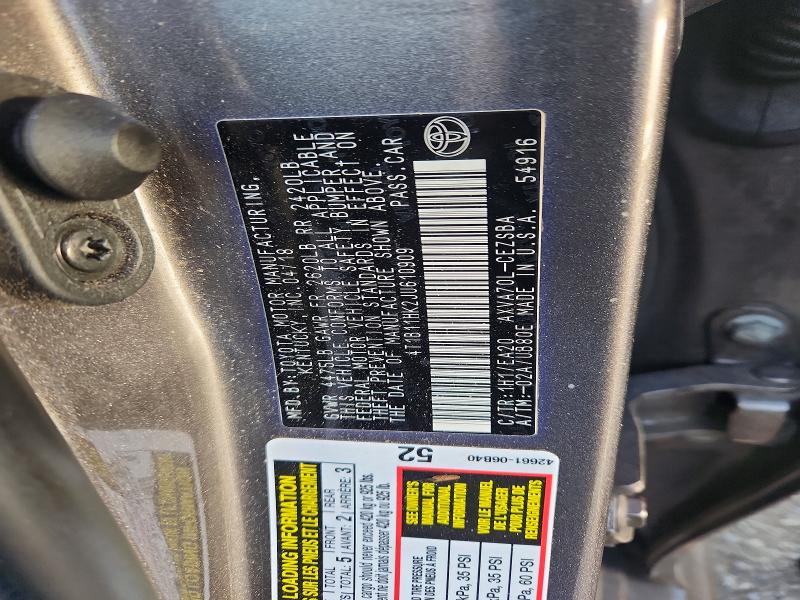 Aukcja sprzedaży 2018 Toyota Camry, vin: 4T1B11HK2JU610909, numer aukcji: 48544286