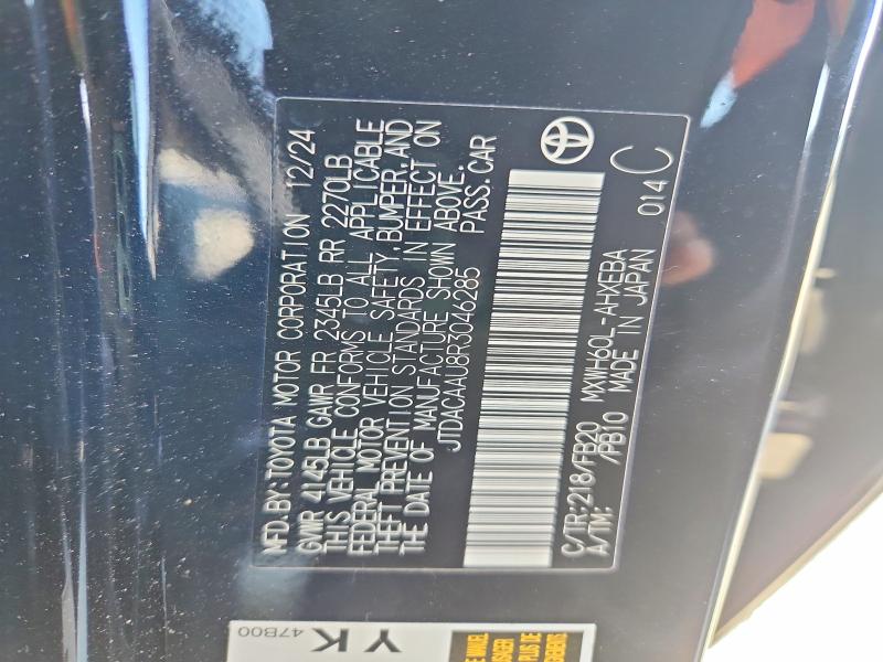51126136 :رقم المزاد ، JTDACAAU8R3046285 vin ، 2024 Toyota Prius مزاد بيع