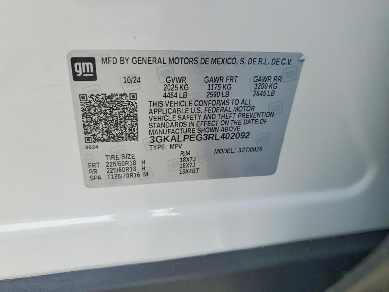 Aukcja sprzedaży 2024 Gmc Terrain, vin: 3GKALPEG3RL402092, numer aukcji: 49605116