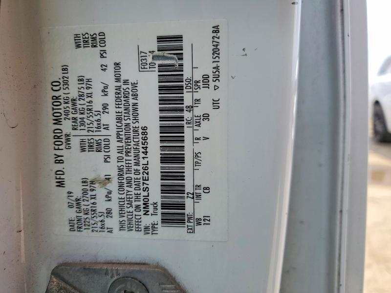 2020 Ford Transit Connect მანქანა იყიდება აუქციონზე, vin: NM0LS7E26L1445686, აუქციონის ნომერი: 48734736