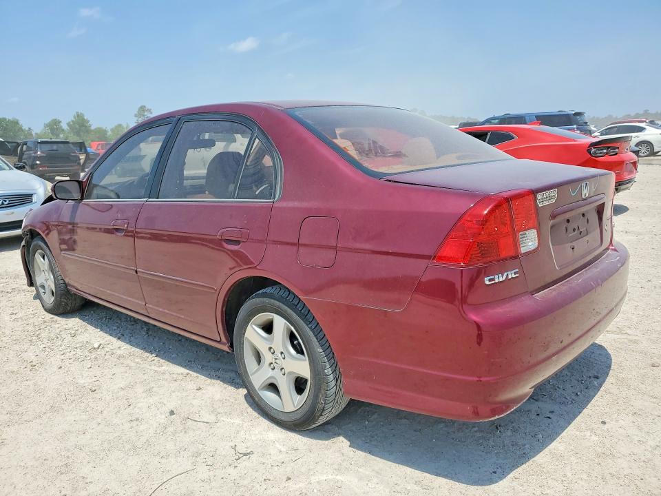2004 Honda Civic მანქანა იყიდება აუქციონზე, vin: 2HGES267X4H511671, აუქციონის ნომერი: 50563536
