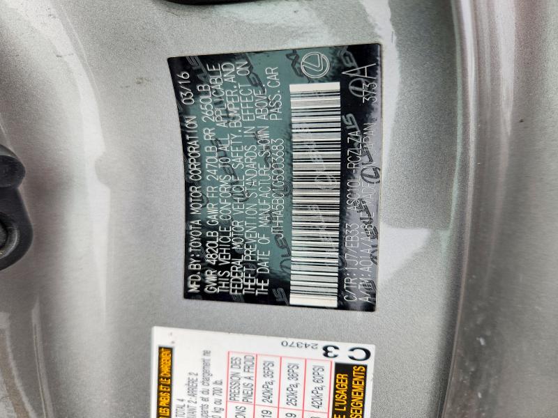 Продажа на аукционе авто 2016 Lexus Rc, vin: JTHHA5BC1G5003683, номер лота: 50477436