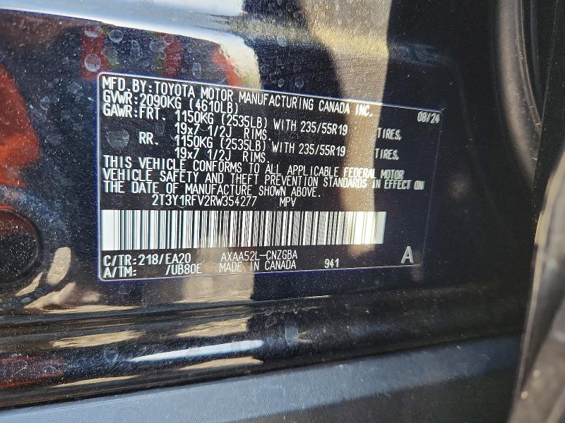 Aukcja sprzedaży 2024 Toyota Rav4, vin: 2T3Y1RFV2RW354277, numer aukcji: 48150866