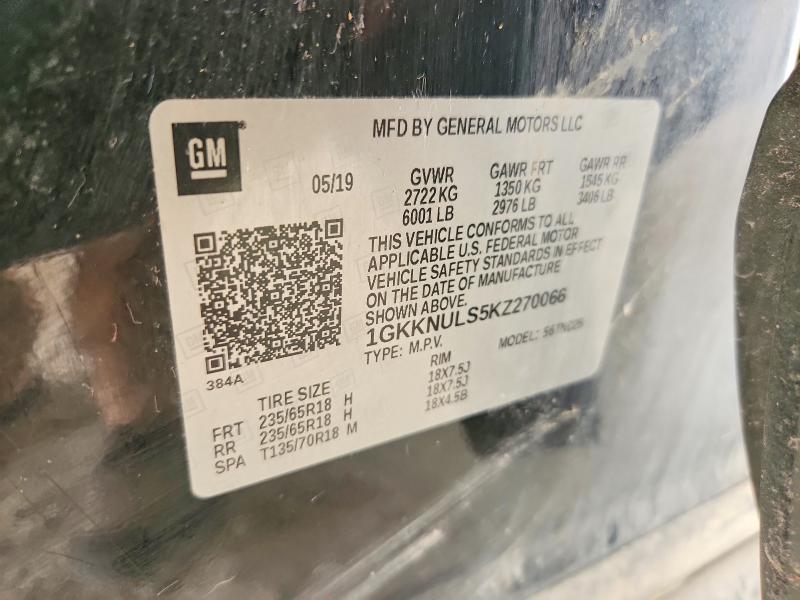 Aukcja sprzedaży 2019 Gmc Acadia, vin: 1GKKNULS5KZ270066, numer aukcji: 49721306