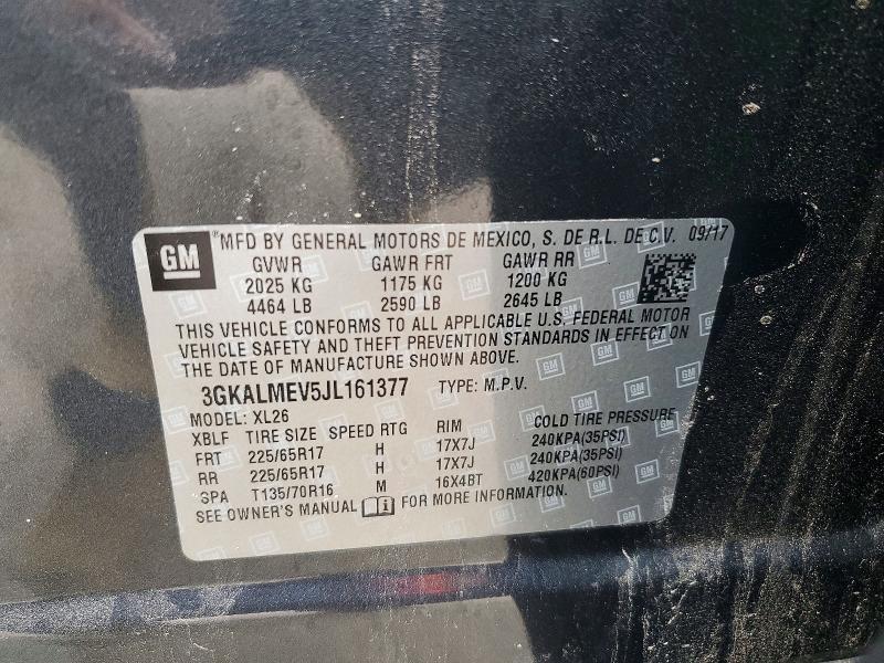 Продаж на аукціоні авто 2018 Gmc Terrain, vin: 3GKALMEV5JL161377, номер лоту: 49744946