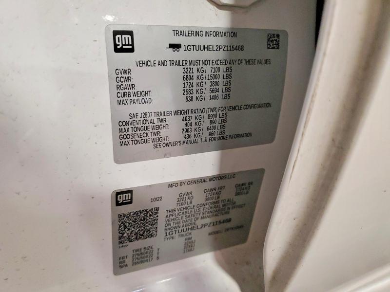Aukcja sprzedaży 2023 Gmc Sierra, vin: 1GTUUHEL2PZ115468, numer aukcji: 51478336