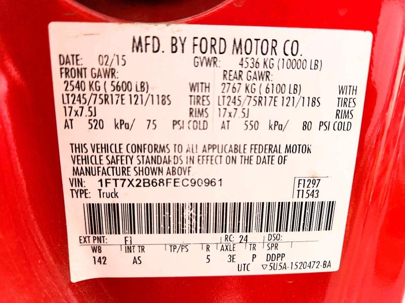 Aukcja sprzedaży 2015 Ford F250, vin: 1FT7X2B68FEC90961, numer aukcji: 49136076