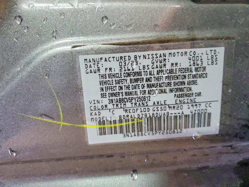 Aukcja sprzedaży 2023 Nissan Sentra, vin: 3N1AB8CV5PY250812, numer aukcji: 50682836