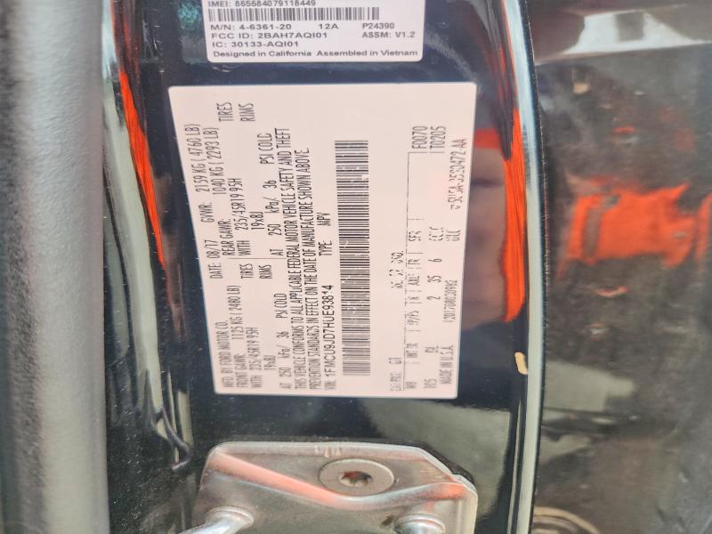 Продаж на аукціоні авто 2017 Ford Escape, vin: 1FMCU9JD7HUE93814, номер лоту: 49452846