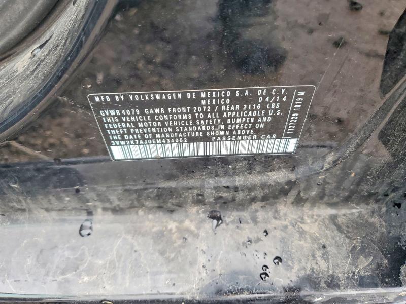 Продаж на аукціоні авто 2014 Volkswagen Jetta, vin: 3VW2K7AJ0EM434052, номер лоту: 49877666