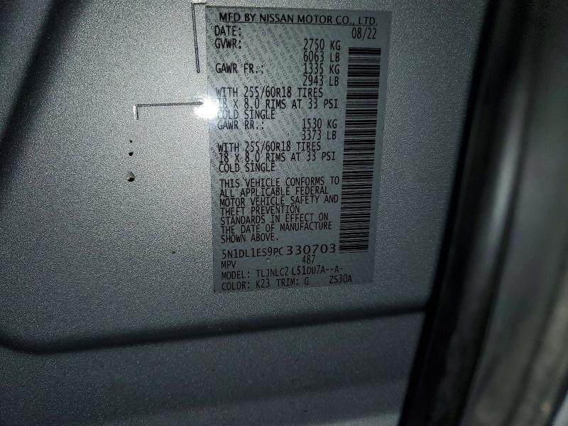 Aukcja sprzedaży 2023 Infiniti Qx60, vin: 5N1DL1ES9PC330703, numer aukcji: 51291656