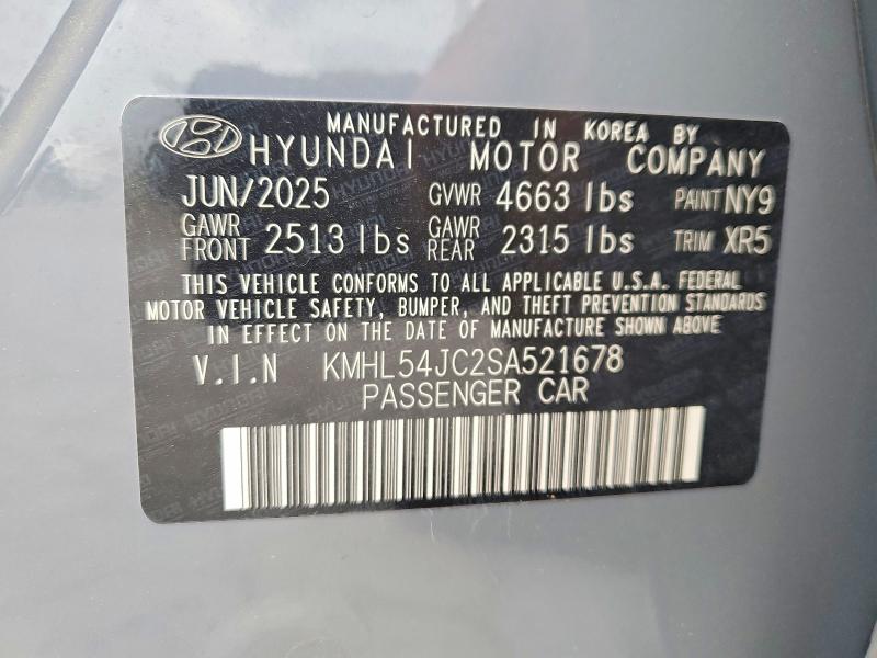 Продаж на аукціоні авто 2025 Hyundai Sonata, vin: KMHL54JC2SA521678, номер лоту: 49758996