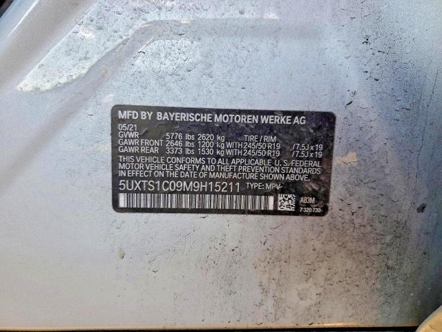 Aukcja sprzedaży 2021 Bmw X3, vin: 5UXTS1C09M9H15211, numer aukcji: 77793675