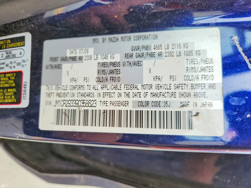 49659276 :رقم المزاد ، JM1CR293390358623 vin ، 2009 Mazda 5 مزاد بيع