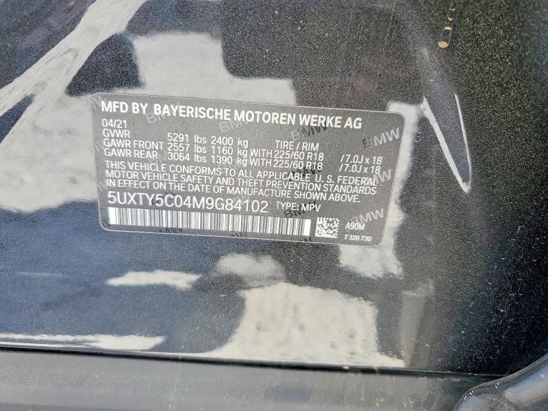 Продажа на аукционе авто 2021 Bmw X3, vin: 5UXTY5C04M9G84102, номер лота: 49472826