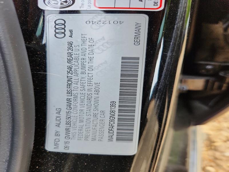 Продажа на аукционе авто 2016 Audi A6, vin: WAUDFAFC6GN081359, номер лота: 48448536