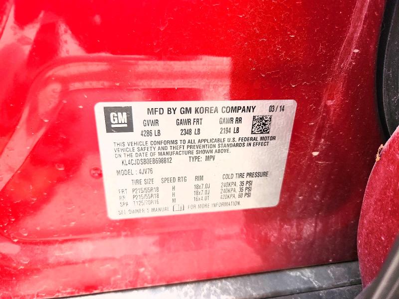 Продажа на аукционе авто 2014 Buick Encore, vin: KL4CJDSB0EB698812, номер лота: 51202876