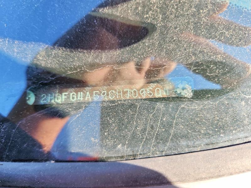 49928916 :رقم المزاد ، 2HGFG4A59CH709504 vin ، 2012 Honda Civic مزاد بيع