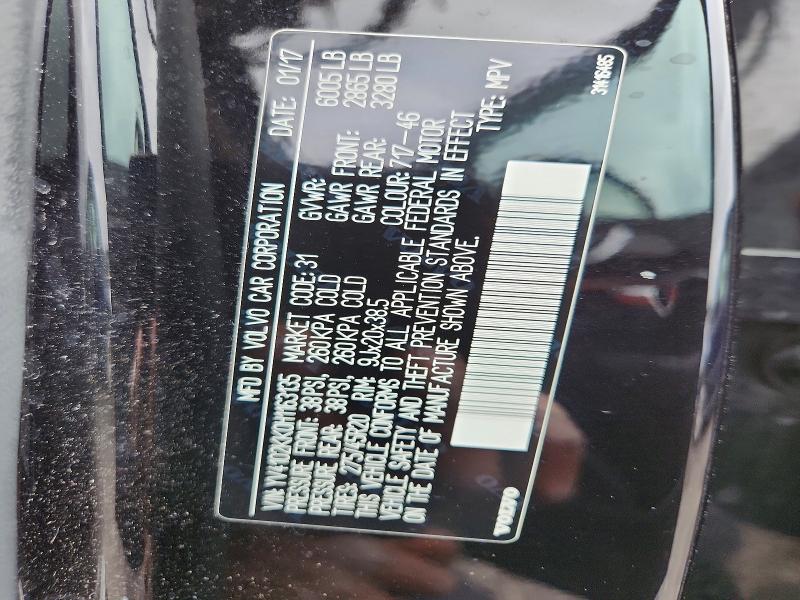49400026 :رقم المزاد ، YV4102KK0H1163135 vin ، 2017 Volvo Xc90 مزاد بيع