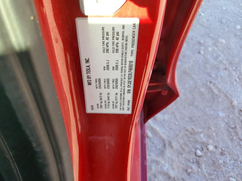 Aukcja sprzedaży 2020 Tesla Model 3, vin: 5YJ3E1EC8LF669310, numer aukcji: 48500276