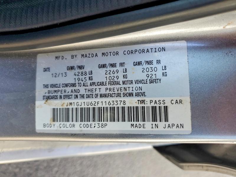 48443446 :رقم المزاد ، JM1GJ1U62F1163378 vin ، 2015 Mazda 6 مزاد بيع