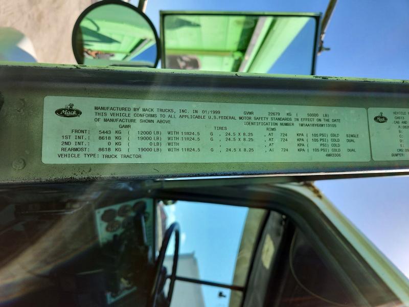 Продаж на аукціоні авто 1999 Mack 600, vin: 1M1AA18Y6XW113105, номер лоту: 49964976