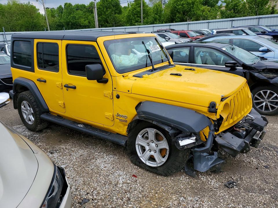 Продажа на аукционе авто 2018 Jeep Wrangler Unlimited, vin: 1C4HJXDG4JW318170, номер лота: 51298376