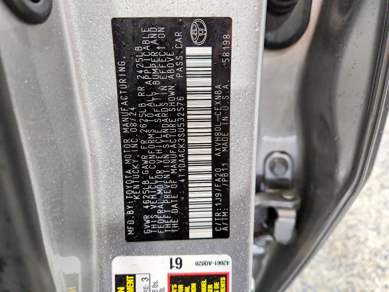 Aukcja sprzedaży 2025 Toyota Camry, vin: 4T1DAACK3SU532576, numer aukcji: 48966986