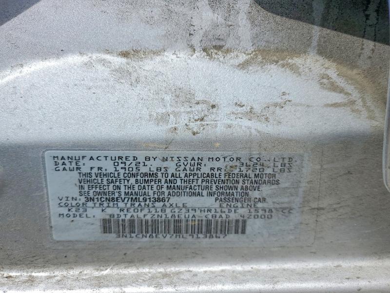 Aukcja sprzedaży 2021 Nissan Versa, vin: 3N1CN8EV7ML913867, numer aukcji: 48786606