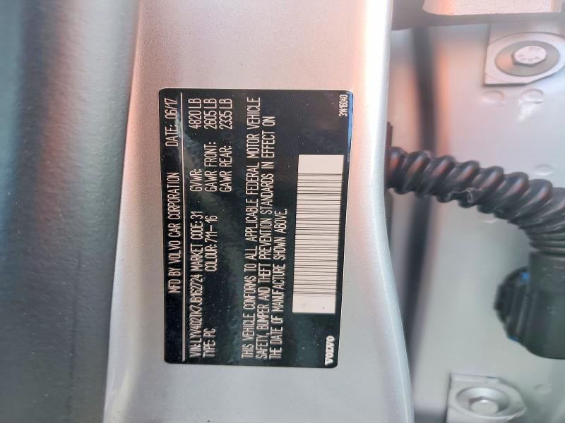 Aukcja sprzedaży 2018 Volvo S60, vin: LYV402TK7JB162724, numer aukcji: 51852086