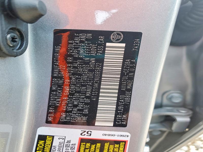 Продаж на аукціоні авто 2022 Toyota Camry, vin: 4T1S11AK2NU685822, номер лоту: 48194426