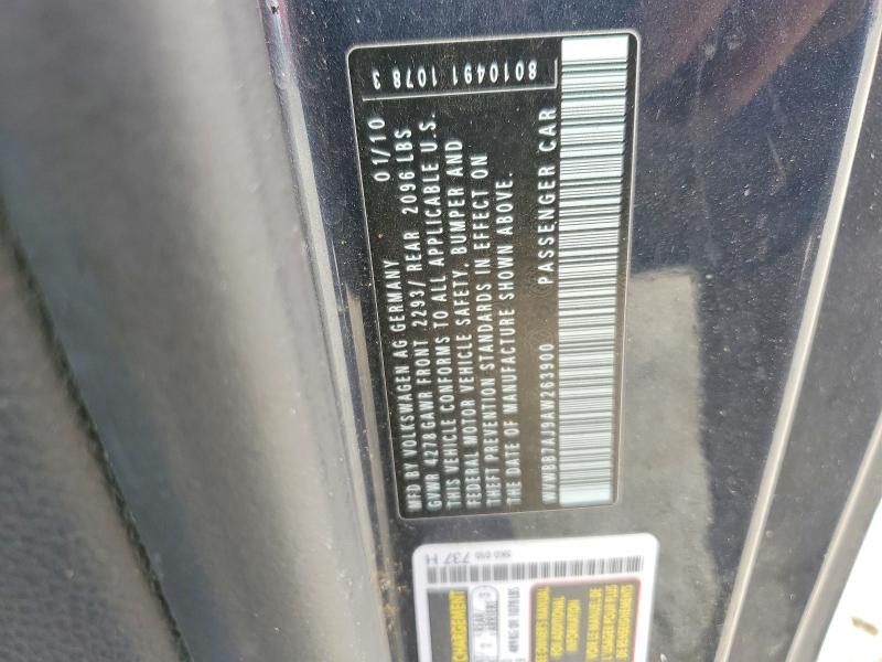Продажа на аукционе авто 2010 Volkswagen Golf, vin: WVWBB7AJ9AW263900, номер лота: 48719816