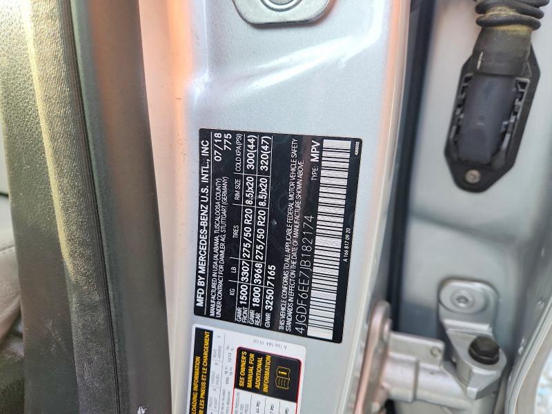 Aukcja sprzedaży 2018 Mercedes-benz Gls, vin: 4JGDF6EE7JB182174, numer aukcji: 50513586