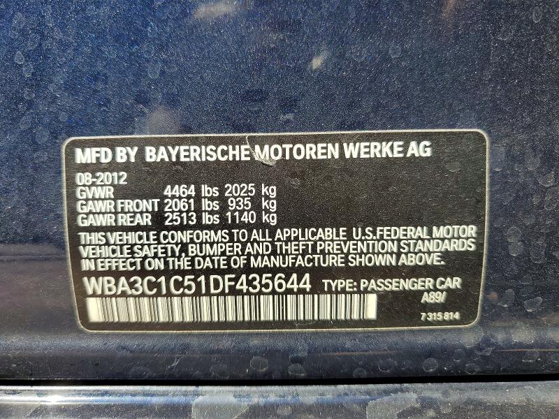 Продажа на аукционе авто 2013 Bmw 328, vin: WBA3C1C51DF435644, номер лота: 49166846