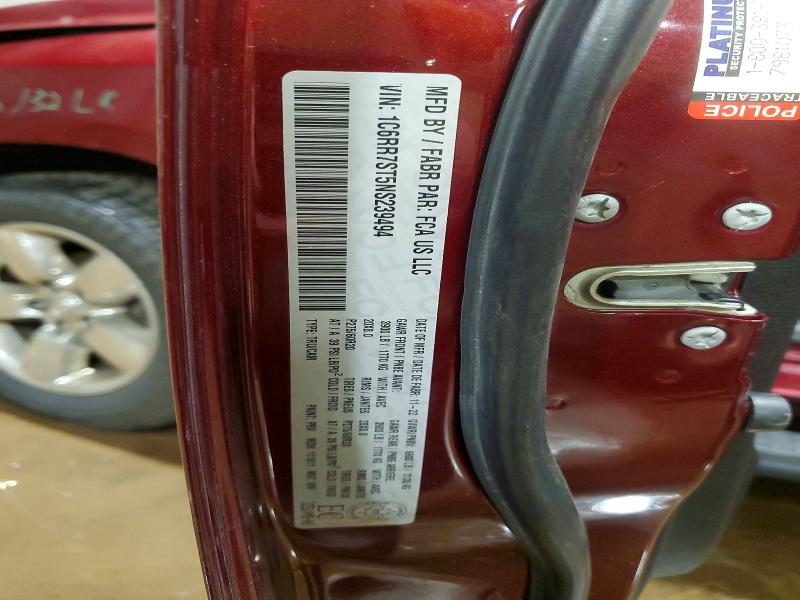 2022 Ram 1500 Classic მანქანა იყიდება აუქციონზე, vin: 1C6RR7ST5NS239494, აუქციონის ნომერი: 48920706