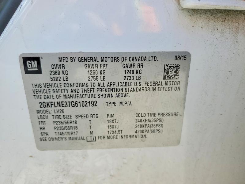 Продаж на аукціоні авто 2016 Gmc Terrain, vin: 2GKFLNE37G6102192, номер лоту: 50425896
