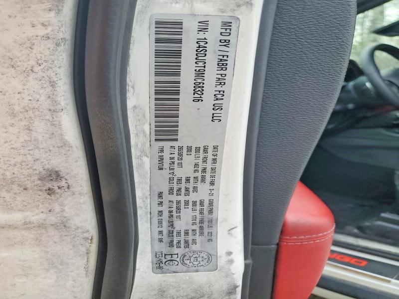 Продаж на аукціоні авто 2021 Dodge Durango, vin: 1C4SDJCT9MC683216, номер лоту: 49282296
