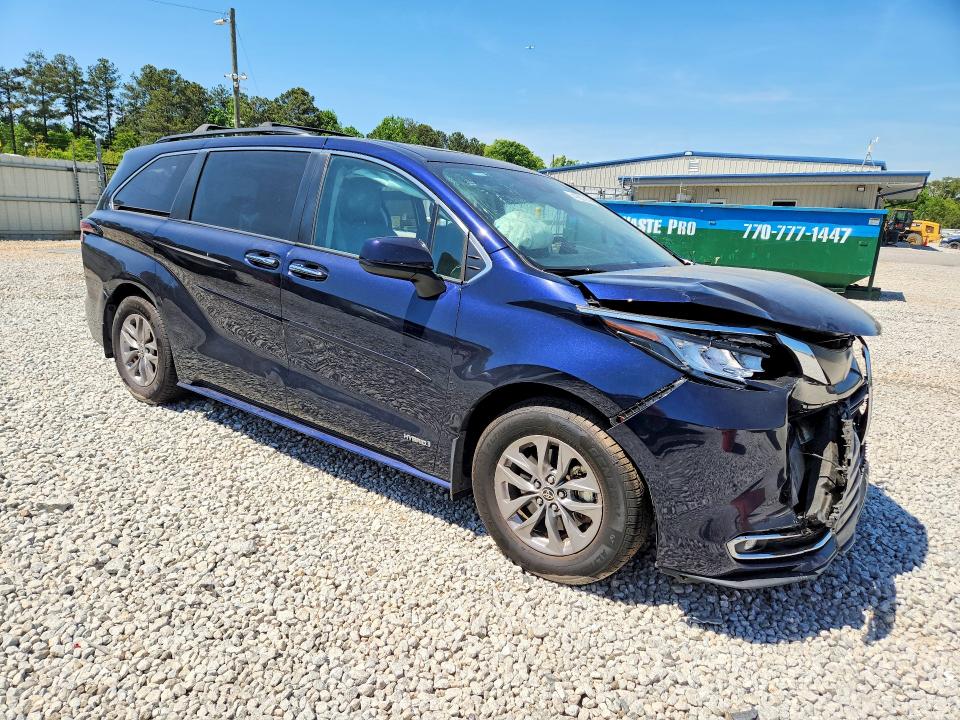 2021 Toyota Sienna მანქანა იყიდება აუქციონზე, vin: 5TDYRKEC1MS073842, აუქციონის ნომერი: 49853856