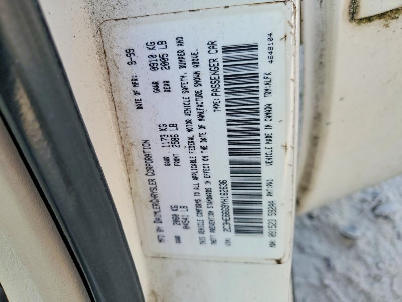 Продажа на аукционе авто 2000 Chrysler 300m, vin: 2C3HE66G9YH162636, номер лота: 48090016