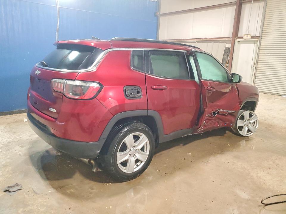 2022 Jeep Compass მანქანა იყიდება აუქციონზე, vin: 3C4NJDBB4NT159168, აუქციონის ნომერი: 50502626