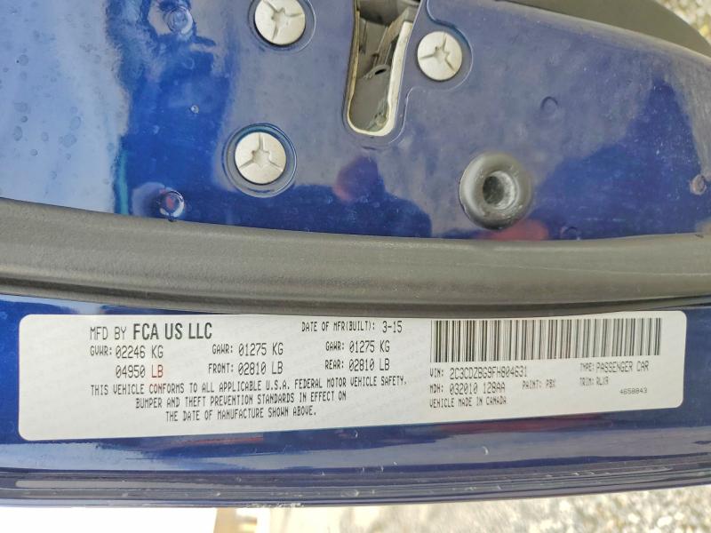 2015 Dodge Challenger მანქანა იყიდება აუქციონზე, vin: 2C3CDZBG9FH804631, აუქციონის ნომერი: 49507606