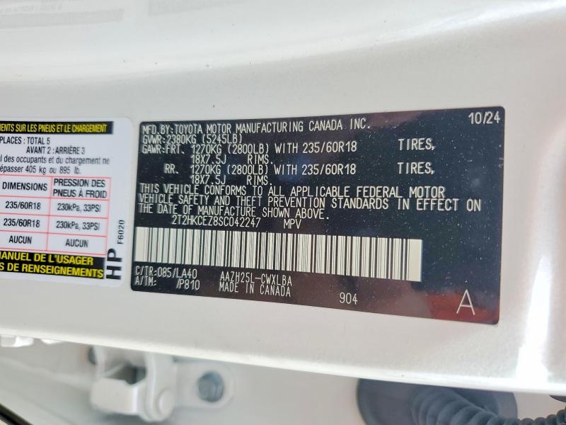 Продажа на аукционе авто 2025 Lexus Nx 350h, vin: 2T2HKCEZ8SC042247, номер лота: 48664076